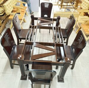 MDF Lacquer Dining Table Full Set